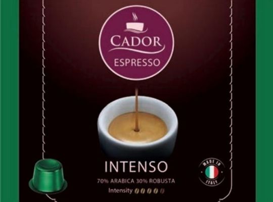 Picture of INTENSO Cador Espresso Coffee Capsules - 12 Pods - Rich Italian Blend with 70% Arabica & 30% Robusta - Compatible with Nespresso Machines - Premium Quality for Intense Flavor Lovers